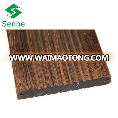 Antique Carbonized Strand Woven Bamboo Flooring From Factory Directly