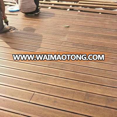 Outdoor Carbonized Strand Woven Bamboo Flooring